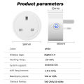 ROVF Smart Zigbee Socket 20A Uk Plug Wireless Control Outlet with Power Monitor Electrical Timer Adaptor Voice Works with Tuya Alexa Google Home Tmall Genie. 