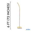 Gold Metal Wedding Arch Backdrop Stand, Set of 2 Curved Top Wedding Arch Frames, Balloon Flower Frame Backdrop Stand for Wedding Ceremony Birthday Photo Background Party Supplies Decorations. 