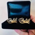 Customize Name Cufflinks, Custom Cufflinks Gift For Men Article UT08. 