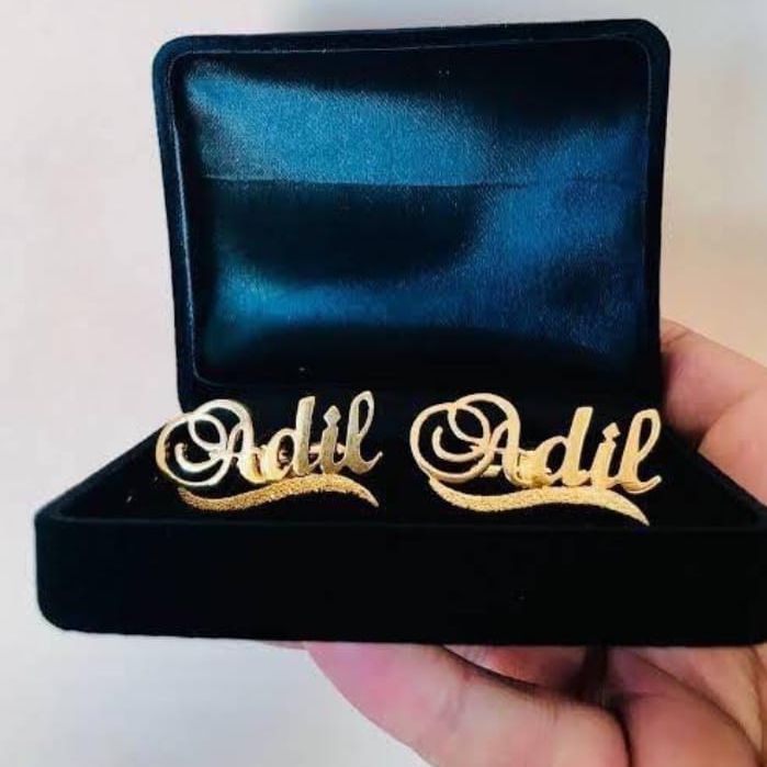 Customize Name Cufflinks, Custom Cufflinks Gift For Men Article UT08