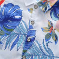 Elegantstunning Boys Short Sleeves Shirt Suit Summer Beach Casual Tops Shorts Two-piece Set For 2-6 Years Old Kids. 