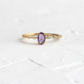 ROXI real S fashion 18k gold rings purple diamond rings women engagement. 