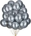 100pcs Balloons Silver Latex - 12" Silver Pearl Balloons -Silver Balloons for Wedding Birthday Party Festival Valentine's Day Children's Day Decorations. 