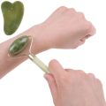 Jade & Derma Roller Gua Sha Board Massager 3 In 1 Facial Tool Set Buy And Buy. 