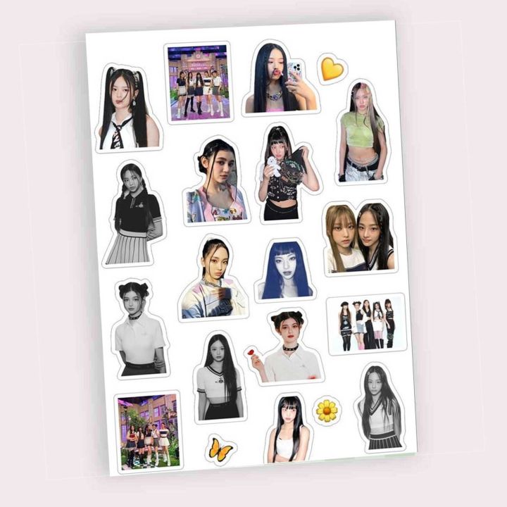 New Jeans Sticker Sheet For Kpop Bunnies Uncut