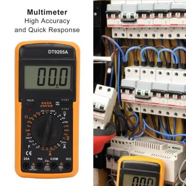 DT9205A Multimeter Digital Universal Meter with Overload Protection High