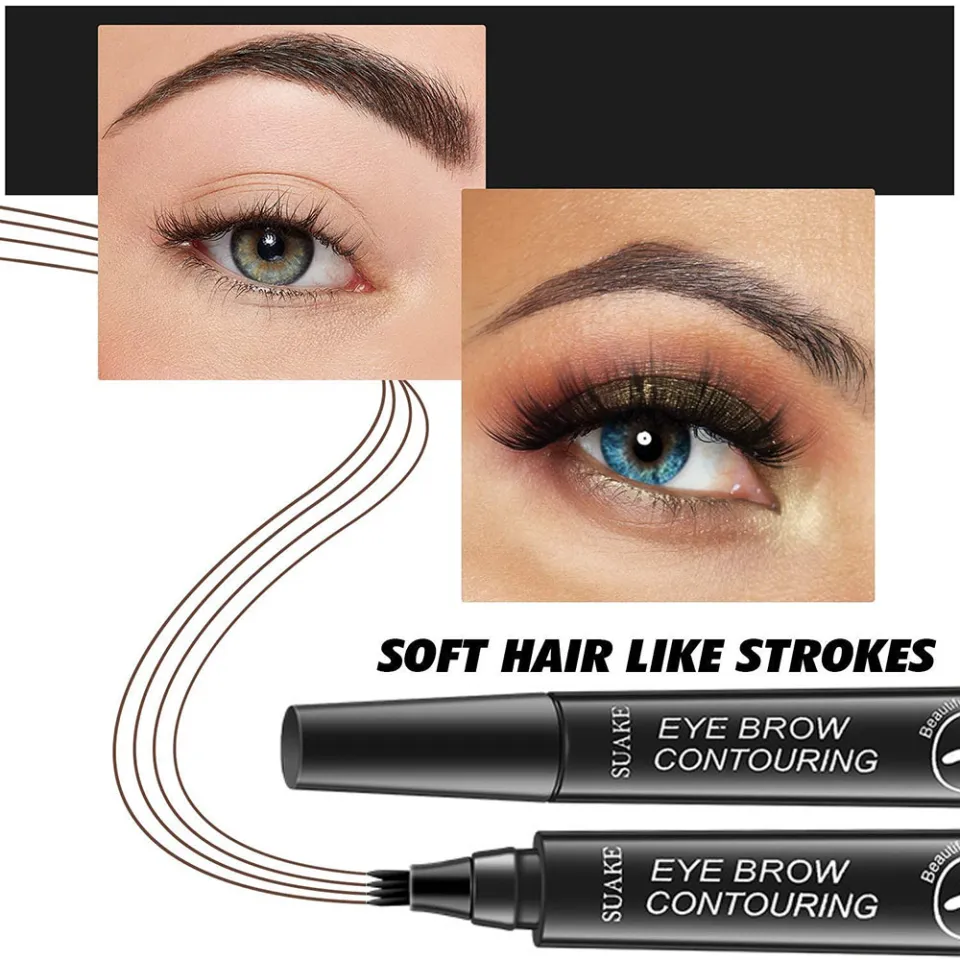 Eyebrow  Pencil  with  brush Long Lasting  available in 4 colours