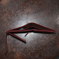 Jahasma Men's Baseline Leather Canvas Wallet with Attached Flip Pocket. 