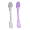 2 in 1 Face Mask Brush, Silicone 2In1 Facial Cleansing, mask brush silicone, mask brush facial, Silicone Double Head Mask Brush, Silicone Face Wash Brush, Mud Film Special Scraper Applicator, Facial Cleansing Brush, facial cleansing brush silicon. 