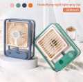Portable Mini Air Conditioner Cooler Fan Water Cooler Table Fan USB Rechargeable Fan Humidifier Night with Light for Office Desk. 