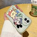 chenyyka For Huawei Mate 20 Mate 20 Pro Case Cartoon Winnie the Pooh Pattern Colorful Lovely Cream Wave Border Soft Clear Shockproof Phone Cases Creative Camera Transparent Casing Simple Gentle Protective Cover. 
