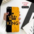 Huawei Y7 Prime 2018 Back Cover - King 2Gud Soft Phone Case Cover For Boys. 