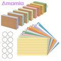 Flash Cards Premium Quality Colored Index Cards with Metal Ring Thick Paper No Ink Bleeding Ruled Study Cards Ideal for Note-taking Revision Buy Sticky Notes. 
