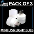 Portable Mini USB Led Night Light Bulbs | White & Warm | Ambient lighting Bulbs | Universal for Laptops, Power banks, Mobile Chargers & Other USB supported ports. 