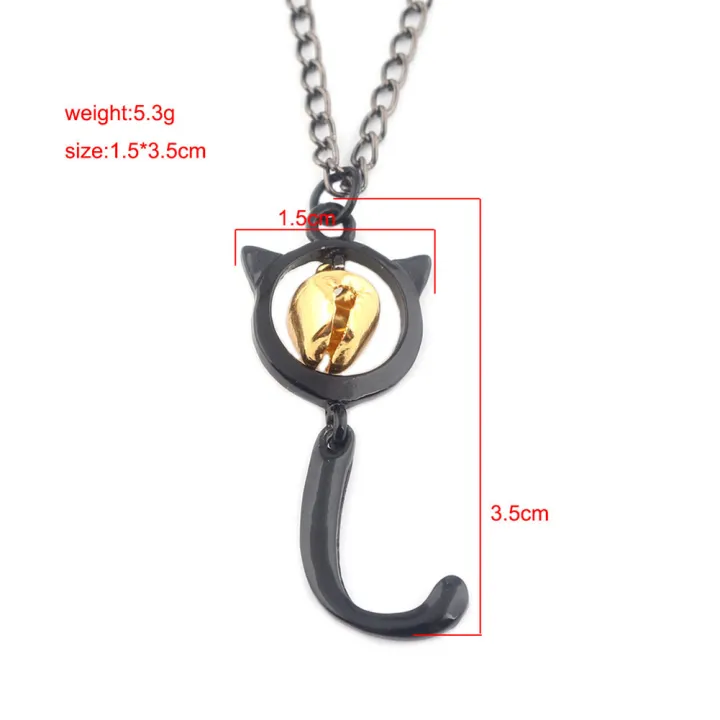 Women%20Fashion%20Necklace%20Hook%20Ladybug%20Fox%20Tail%20Hanging%20Bell%20Black%20Cat%20Pendant%20Necklace%20-%20Image%206