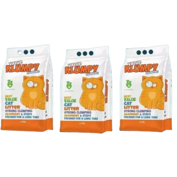 Klumpy Pack of 3 Value Klumpy Clumping Cat Litter | Daraz.pk