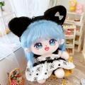 Doll Outfit Eye-catching Doll Black Heart V-neck Suspender Skirt Two Pieces. 