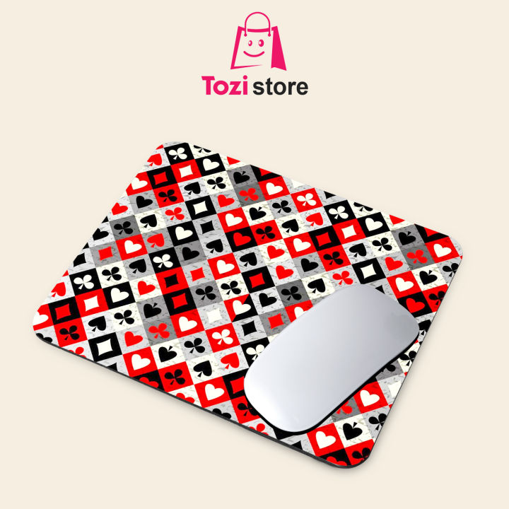 Gaming Mouse Pad Premium  8" x 6.5  Thick Non-Slip Rubber Base, Smooth Cloth Surface for Precision Control - Tozistore
