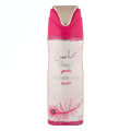 Mahasin Crystal Banafsaj Lattafa Deodorant For Women | Mahasin Crystal Banafsaj Lattafa Body Spray For Women. 