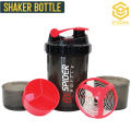 Syedna Ecommerce 3-in-1 Spider Protein Shaker Bottle - 500ml Capacity - BPA-Free Plastic - Temperature-Proof - Leak-Proof Bottle - Premium Quality Design - Perfect for Gym, Sports, Water, Cycling, Fitness Men & Women. 