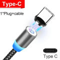 3in1 Magnetic Charging Cable With Micro Pin plug head 2.4A Fast Charging USB Cable. 