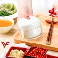 Hand Pull Type Minced Multifunctional Manual Food Chopper Vegetable Chopper Speedy MINI Chopper Easy To Deal Vegetables/Onions/Carrots/Garlic/Pepper/Meat/Puree/Salad/Pesto/Coleslaw Mini Turbo Chopper & Cutter. 