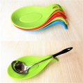 Silicone Spoon Rest Holder – Heat Resistant Spoon Rest for Kitchen - Green. 