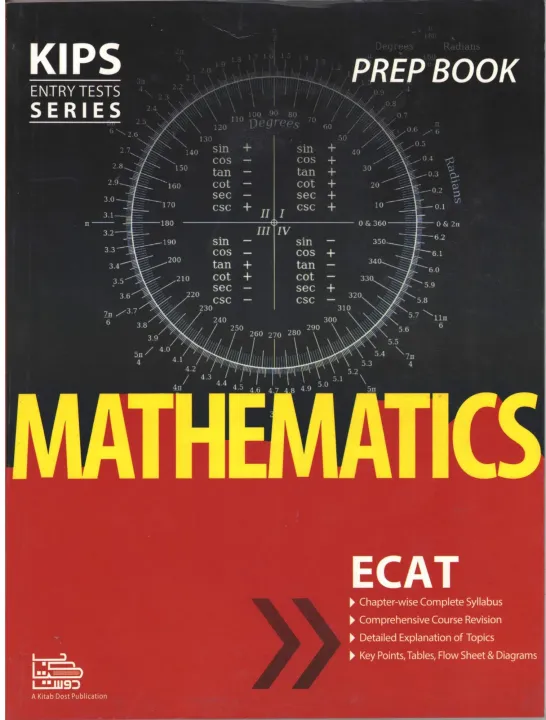 Kips ECAT Math / Kips ECAT Mathematics prep book | Daraz.pk