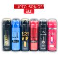 Body Spray Pack of 6 Big Bottle 200ml BigBoss Black | Dundill Blue | One2One Vip | Dundill Red | Darahim | Shahils Freshrite Brand Fragrance Fresh Scent Perfumed Body Spray For Men and Women Value Budget Gifting Birthday Anniversary Unisex Body Spray. 