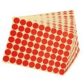 19mm Circles Round Code Stickers Self Adhesive Sticky Labels Red. 