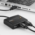 AmazonBasics USB 2.0 4-Port Ultra Mini Hub; Bus-powered. 