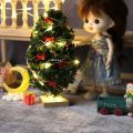 1/12 Dollhouse Miniature Led String Lights Dollhouse Christmas Tree Decor For Festival Xmas Accessories Decoration. 