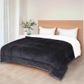 Sherpa Fleece Dual Sided Soft And Plush Reversible Stripe Razai King Size. 