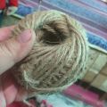 Jute Rope- sutli- Full roll- Natural Color-Jhute Sutli-Art and Craft- rope for tying- packing orders- sutli for wrapping jute roll x 1﻿. 