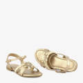 ECS Blossom Charm Flat Sandals For Girls - Shoes For Girls - Kids Footwear. 