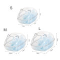 Hamster Bathtub Fully Transparent Leak-proof Safe Pet Hamster Bathroom for Little Animals. 