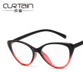 【ETOP】 Fashion cat-eye glasses frame, small and fresh glasses frame, European and American with flat glasses for myopia. 