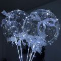 Transparent Bobo Bubble Balloons for LED Light Up Balloons Wedding Birthday Party Decoration Clear Helium Balloon Transparent Helium Balloons Adult Kids Favor Toy Globes. 