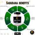 Premium Sago Dana Seeds 210g - Traditional Asian Cooking Ingredient, Filtered & Sorted. 