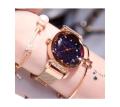 Magnet Starry Sky Watch Women Luxury Watches Mesh Band Quartz Wristwatch Ladies Magnetic Buckle Clock. 