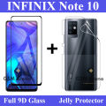 Infinix Note 10 Full Screen 9D Tempered Glass | Soft Hydrogel Protective Film For Infinix Note 10. 