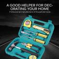 Imported Quality 9 Piece Repair Kit Household Hardware Hand Tool Set Hardware Toolbox Vehicle Emergency Kit Vehicle Emergency Toolbox Screwdriver Portable Tool Kit. 