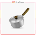 Saucepan Metal Finish Alminium base heavy wight All Sizes Mention. 