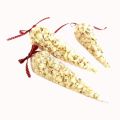 CLEAR CONE SHAPE CANDY BAGS - POPCORN BAGS - WEDDING BAGS - FLOWER BAGS - CONE SHAPE BAGS - PACK OF 25. 