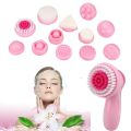 12 in 1 Multifunction Electric Facial Cleansing Brush Face Body Massager Kit Face Cleanser Blackhead Pore Removing Beauty Tool CNAIER AE-8781. 