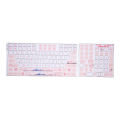 Keyboard Stickers Universal Desktop Computer Mechanical Keyboard Clear Beautiful English Keycap Button Stickers  Key Words. 