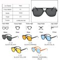 LNFCXI New Retro Oversized Double Bridges Men Pilot Polarized Sunglasses Clear Anti Blue Light Glasses Frame Women UV400. 