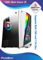 10th Gen Core i5 PC - Core i5 10400F Processor, 16GB DDR4 RAM, 128GB NVMe M.2. 500GB HDD, H510M 11th Gen Motherboard, 500 Watts PSU, RGB White Case with 3x ARGB Fans. 
