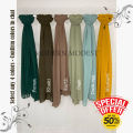 Modern Modest Pack of 4 Premium Chiffon Georgette Hijabs for Women/Girls - Non-Slip, Lightweight, Soft, Plain Color. 