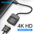 Vention Mini DisplayPort to VGA Adapter 1080P Thunderbolt 2 VGA Converter for  Projector Mini DP to VGA Adapter. 